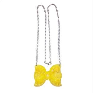 🎀2/20🎀 Yellow Studded Sparkly Chain Necklace